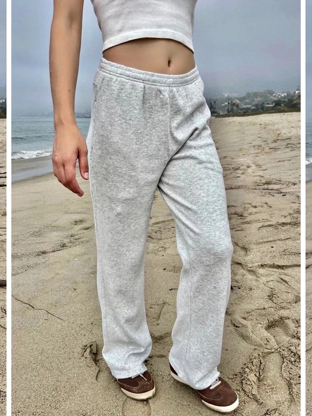 NWT Brandy Melville Anastasia Waffle Sweatpants